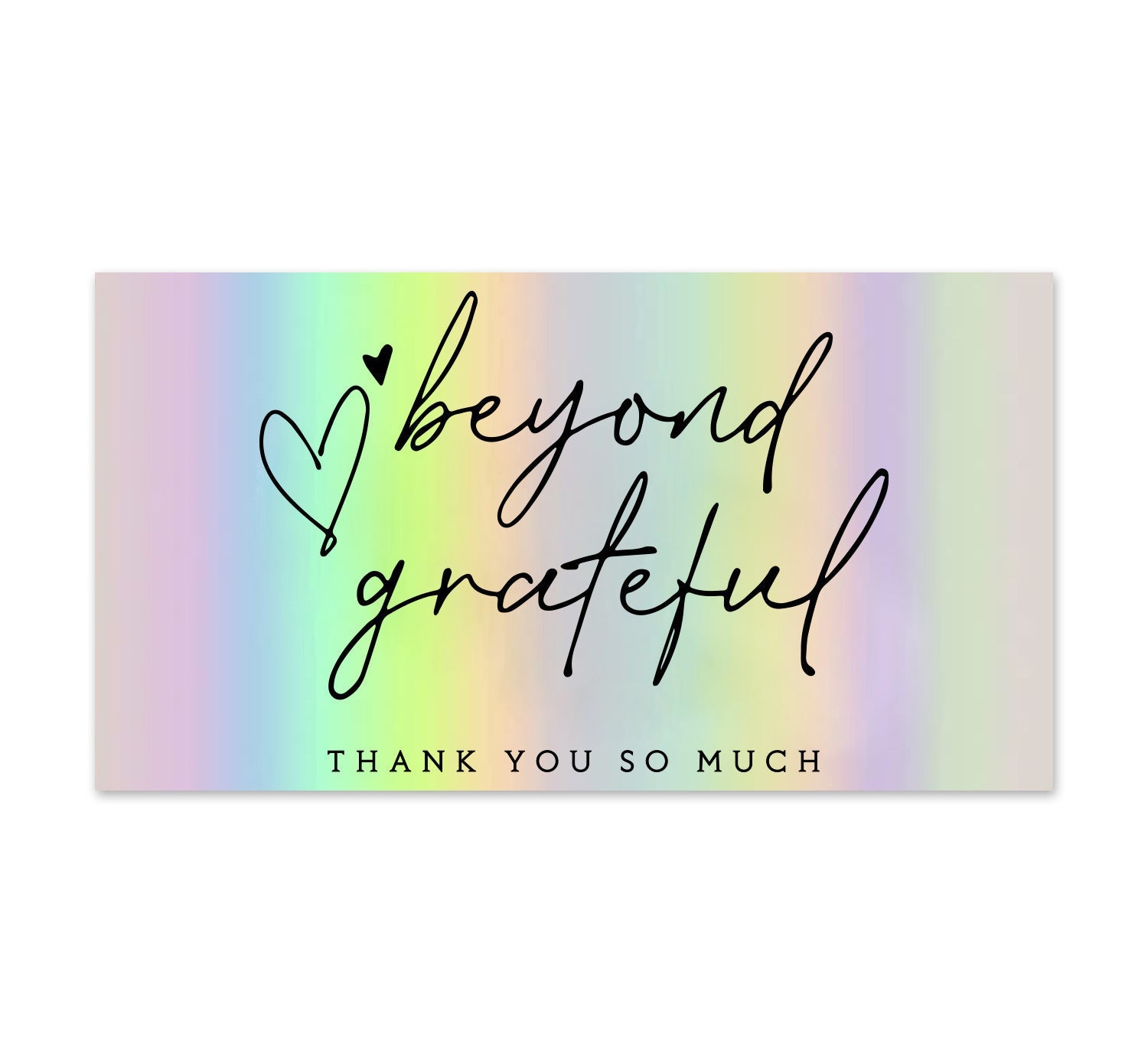 50 SheetsPack 5 9cm Thank You For Supporting My Small Business Laser Thank-you Card