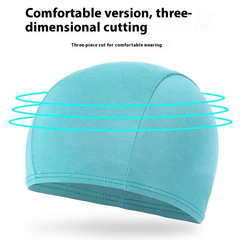 Solid Color High-elastic Fashion Lycra Swimming Cap Product