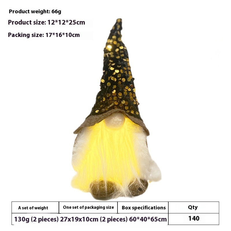 Rudolf Doll With Light